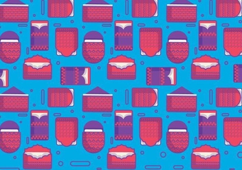 Red Packet Pattern Vector - бесплатный vector #389007
